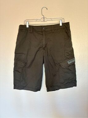 Unionbay Men's Cargo Shorts Dark Gray Utility Size 34 6-Pocket Casual Classic
